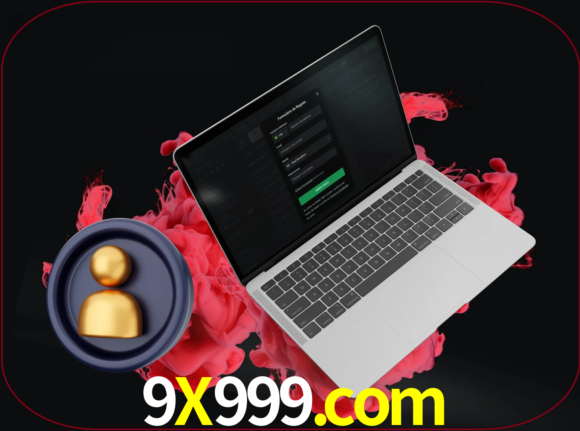 No cabeçalho do site 9x999, clique no botão que o levará a um formulário especial onde terá de introduzir as suas informações actuais.