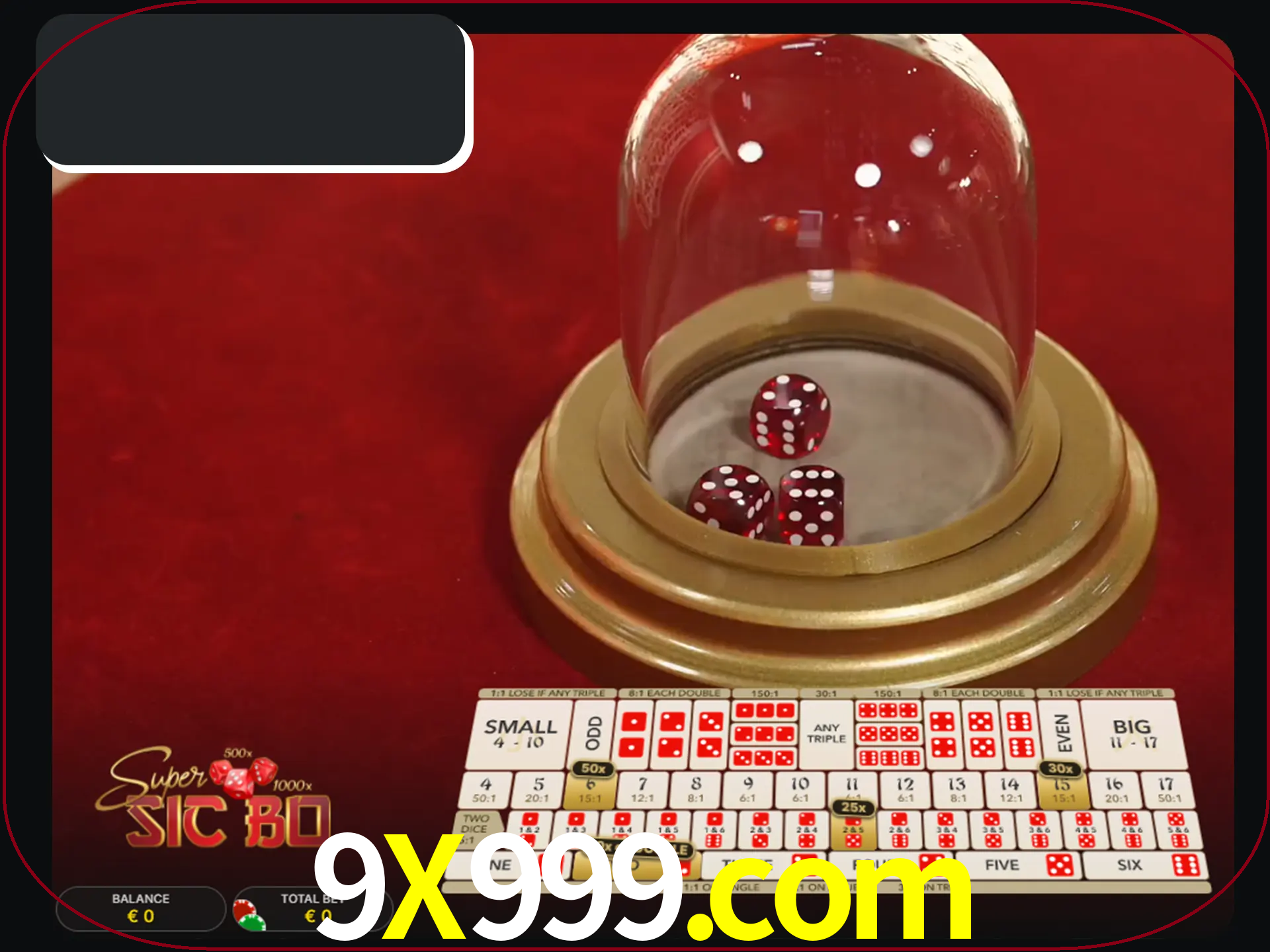 Deixe os dados ao seu lado nos jogos da Sic Bo.